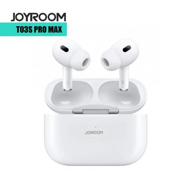 JOYROOM JR-T03S PRO MAX TRUE WITH POP UP WINDOWS WIRELESS EARBUDS ORIGINAL WHITE - Shopup.pk