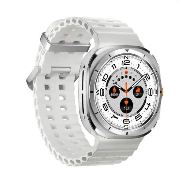 JS WATCH7 ULTRA 1.43 AMOLED DISPLAY WATERPROOF IP68 SMART WATCH WITH FITCLOUDPRO APP WHITE - Shopup.pk