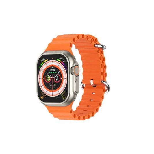 V200 NEW FASHION ULTRA 2.2 LARGE SCREEN IP68 WATERPROOF SPORT SMART WATCH WITH WearFit pro APP ORANGE - Shopup.pk