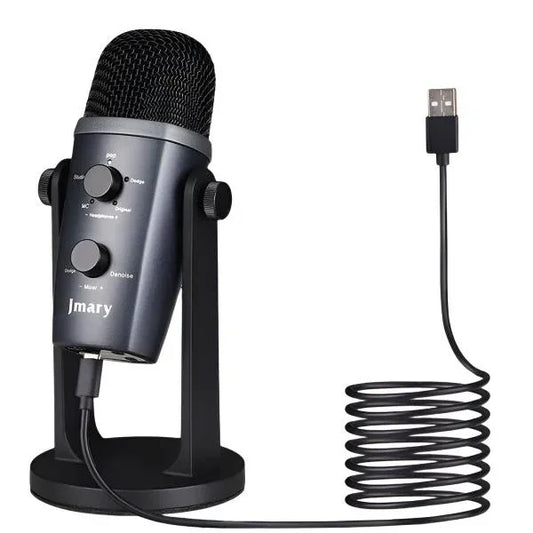 Jmary MC-PW10 Professional USB Microphone for pc and mobile For Podcasting With Noise Reduction - Shopup.pk