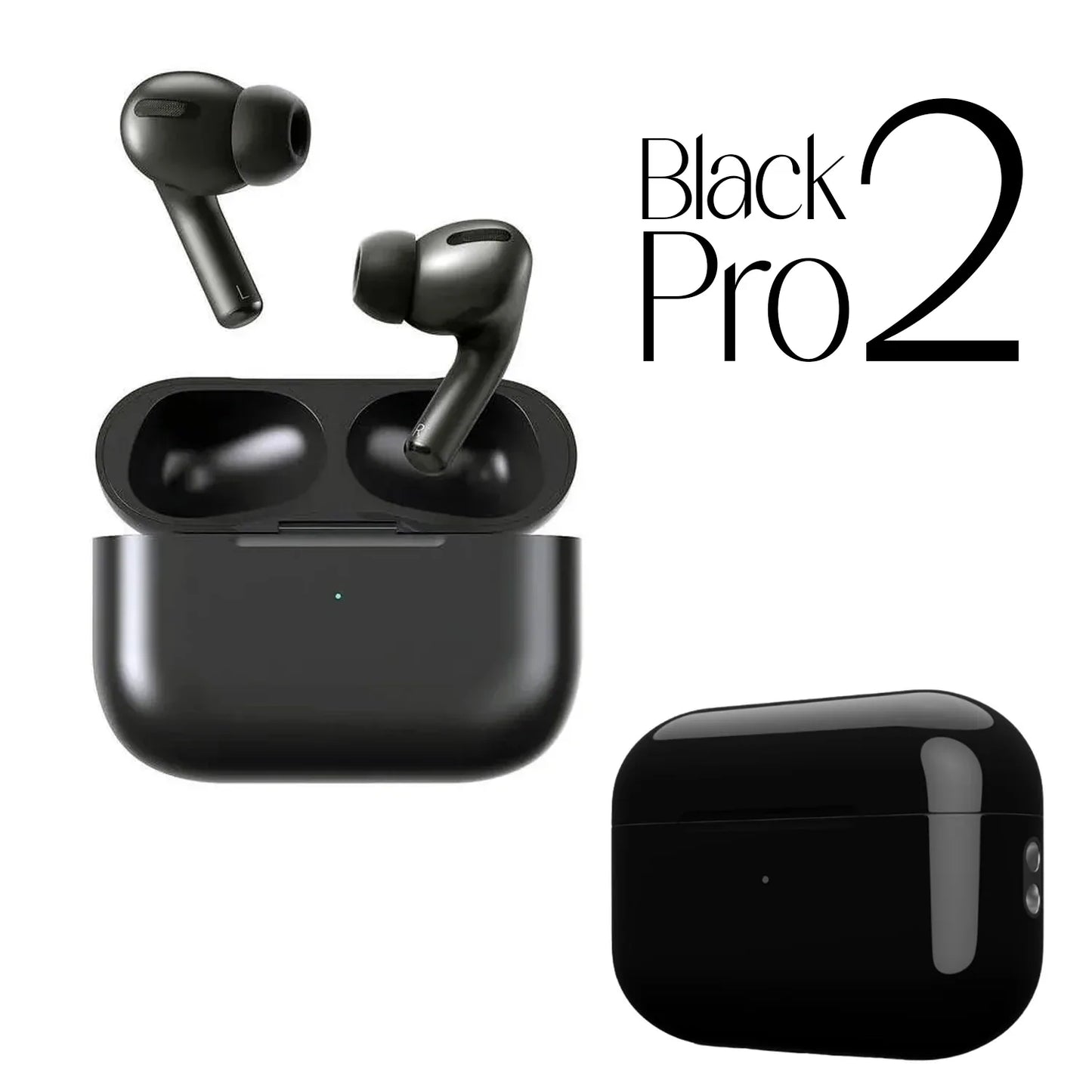 Apple Airpods Pro 2 Hengxuan(High Copy With Popup Msg/Locate In Find My Iphone) Black - Shopup.pk