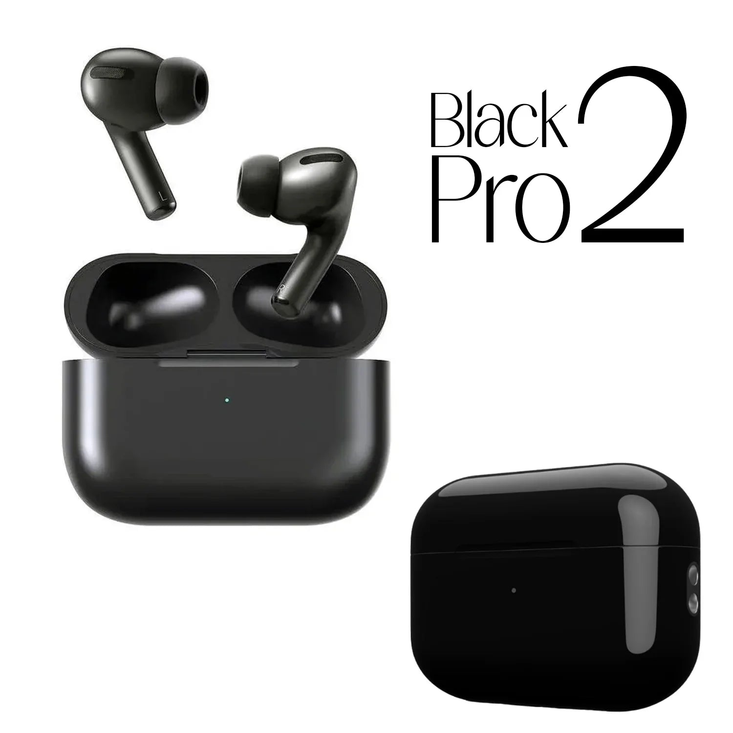 Apple Airpods Pro 2 Hengxuan(High Copy With Popup Msg/Locate In Find My Iphone) Black - Shopup.pk