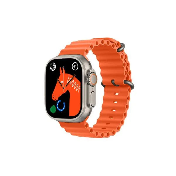 X8 Ultra Smartwatch 49MM with Bluetooth Calling WITH Wearfit Pro App ORANGE - Shopup.pk