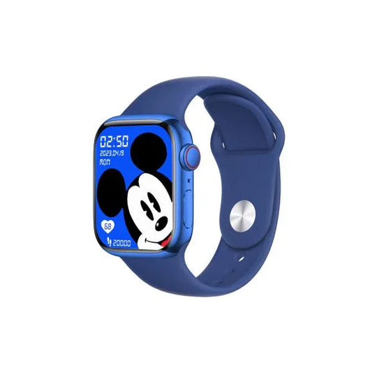 Watch 9 Max Series 9 Smartwatch (2.19 Inch IPS) 22mm Strap Navy WITH Laxasfit APP Blue - Shopup.pk