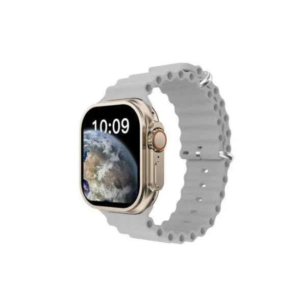 S9 ULTRA 49MM (3 STRAPS) SMART WATCH SERIES 9 WITH Metal Milanese Strap BLUETOOTH VOICE CALL 2.2 INCH HD SCREEN WITH FITPRO APP SILVER - Shopup.pk