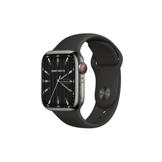 Watch 9 Max Series 9 Smartwatch (2.19 Inch IPS) 22mm Strap WITH Laxasfit APP Black - Shopup.pk