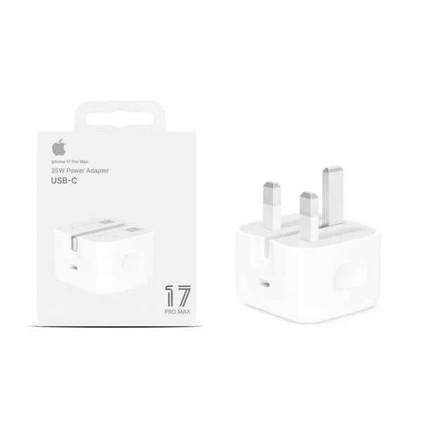 IPHONE 17 PRO MAX 35W (ORIGINAL WATT) UK PIN USB-C POWER ADAPTER - Shopup.pk