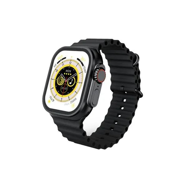 2.2 INCH X8 ULTRA MAX WITH COMPASS SMART WATCH SERIES 8 NFC ALWAYS-ON DISPLAY & WIRELESS CHARGING WITH WEARFIT PRO APP BLACK - Shopup.pk