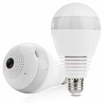 IP Wireless Panoramic Bulb Camera 1080p HD 2MP | White