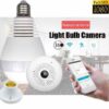 IP Wireless Panoramic Bulb Camera 1080p HD 2MP | White - Image 3