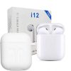Twin i12 Wireless Earbuds With Touch Controls With Case