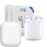 Twin i12 Wireless Earbuds With Touch Controls With Case