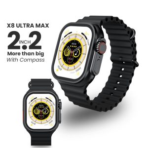 X8 Ultra Max Smart Watch Series 8 | NFC & Always-On Display | ShopUp.pk | Black