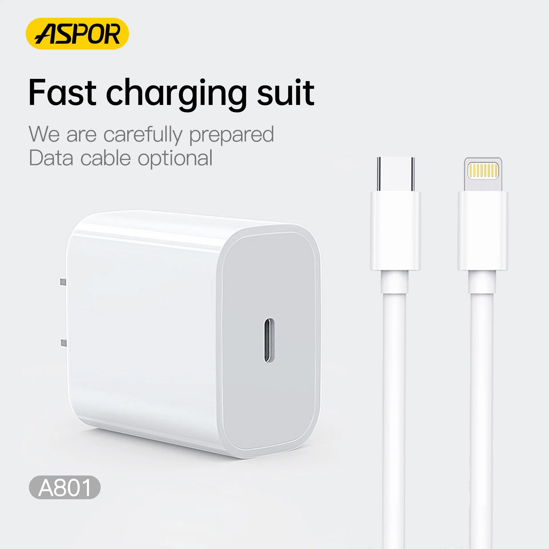 New-One-Skin-Friendly-Shell-Small-and-Portable-Charger-20W-Fast-Charging-with-1USB-Home-Charger-with-High-Quality-for-Aspor-in-China