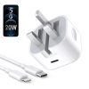 iPhone 20W USB-C Power Adapter Charger UK Pin With Cable - Image 3