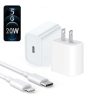 iPhone 20W USB-C Power Adapter USA Pin With Cable | ShopUp.pk